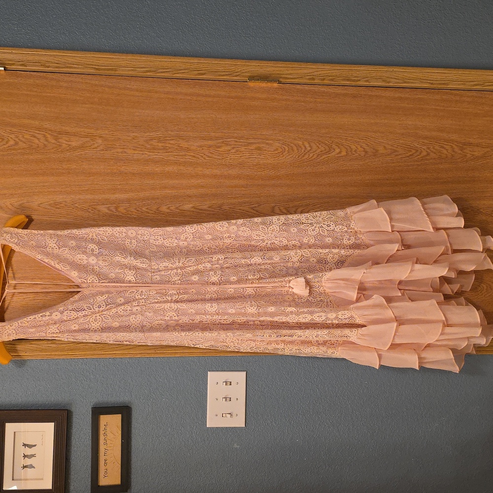 Sundance Blush Lace High Low Dress - Picture 5 of 6